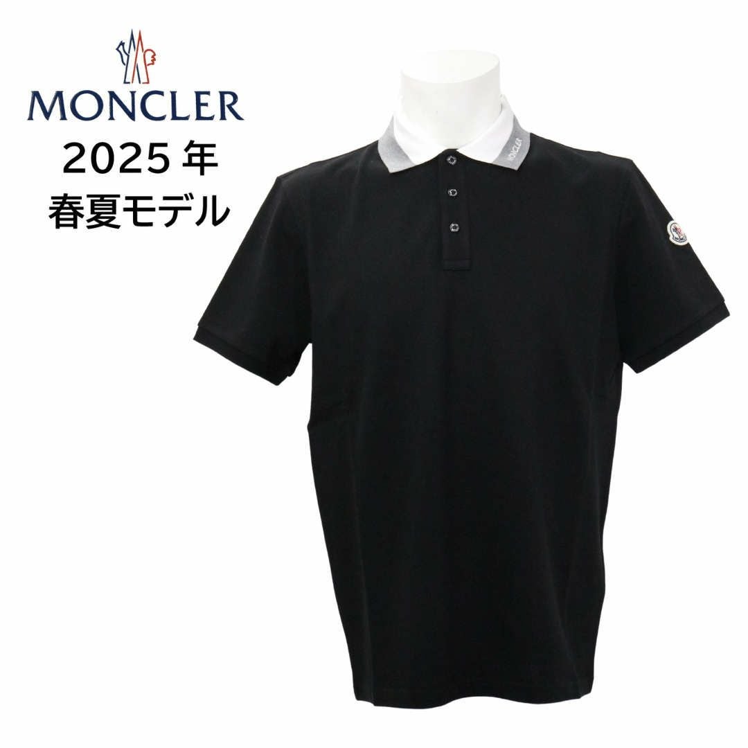 送料無料】MONCLER メンズ ポロシャツ 8A00025 89A16 BLACK | 多慶屋