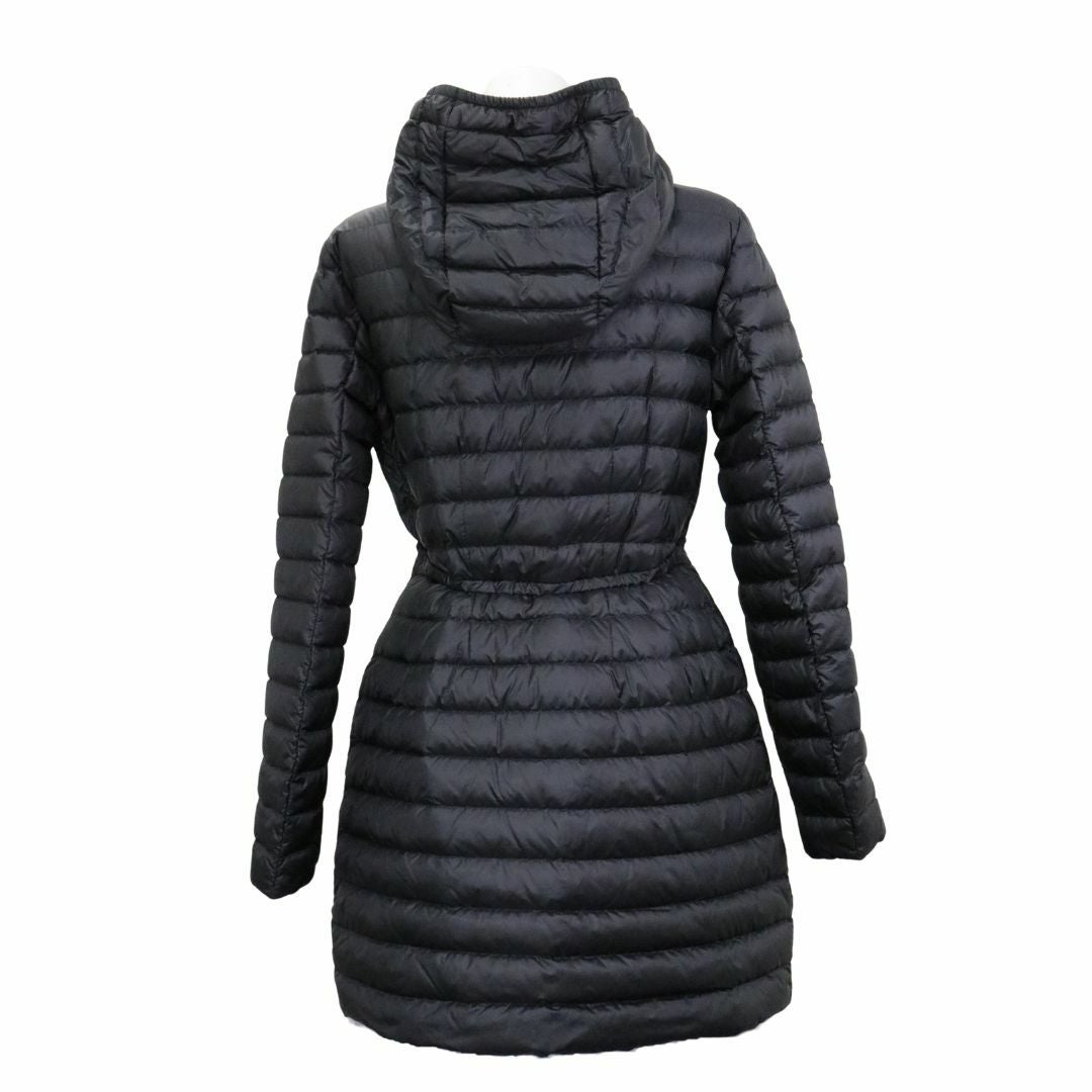 モンクレール BARBEL レディース ダウンジャケット　ブラック　サイズ1 MONCLER (モンクレール) フード フルジップ ロング ダウンジャケット