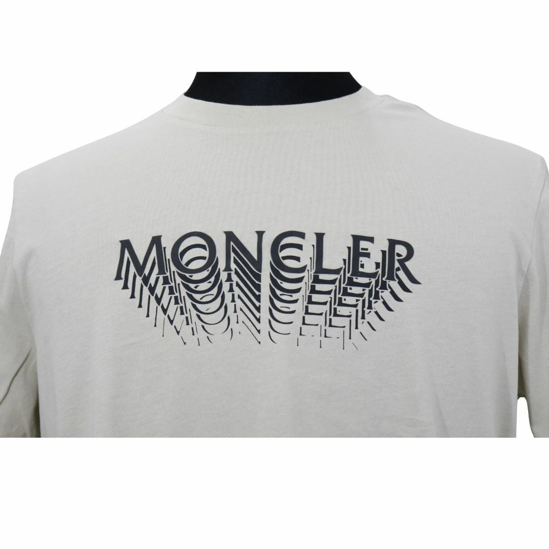 送料無料】MONCLER メンズ カットソー Tシャツ 8C00022 89AYW BEIGE
