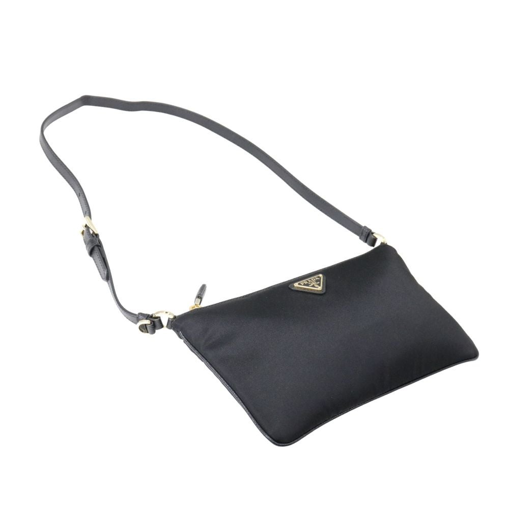 ぽ*️様 PRADA ブラックナイロンポーチ 送料無料】PRADA Re-Nylon ポーチ ショルダーバッグ 1NE545 2C05 F0002
