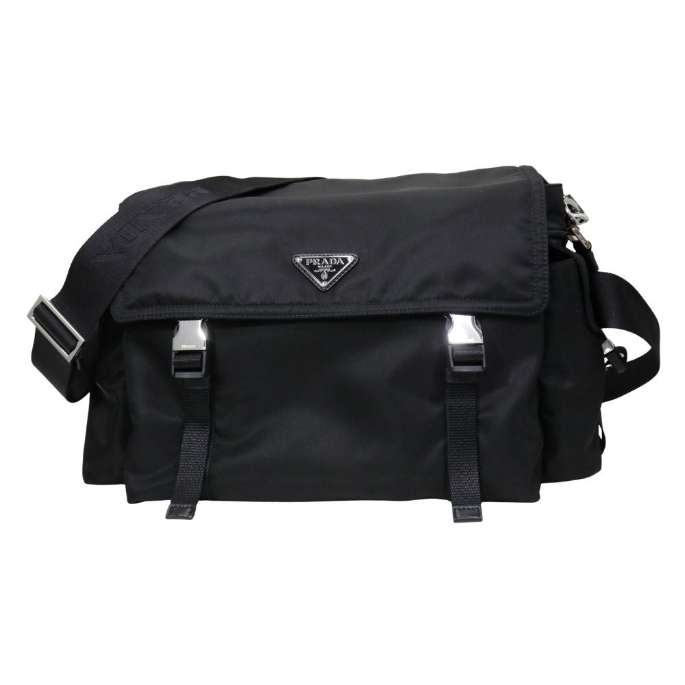 送料無料】PRADA エクスプローラ Re-Nylon xレザー ショルダー バッグ